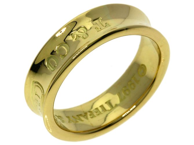 Anello Tiffany & Co. 1837 in oro giallo 18K - vista 2