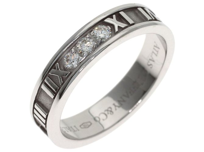 Schmale Diamantring Atlas von Tiffany & Co. - Ansicht 2