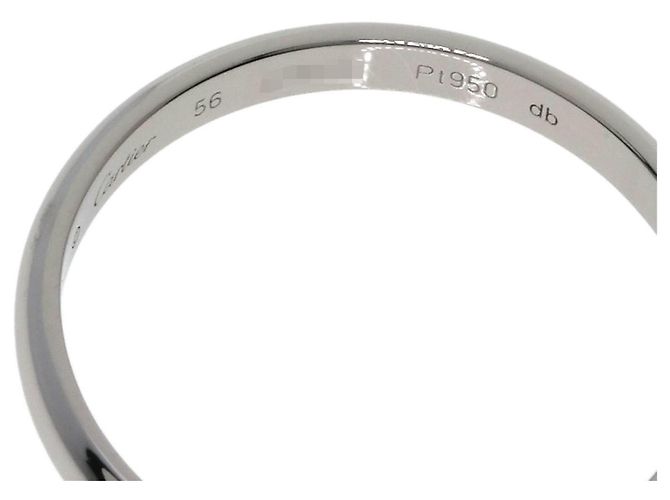 Anello nuziale in platino per donna Cartier - vista 5