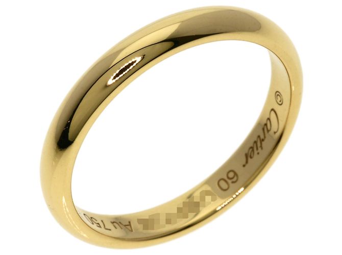 Fede nuziale in oro giallo 18K per donna Cartier - vista 2
