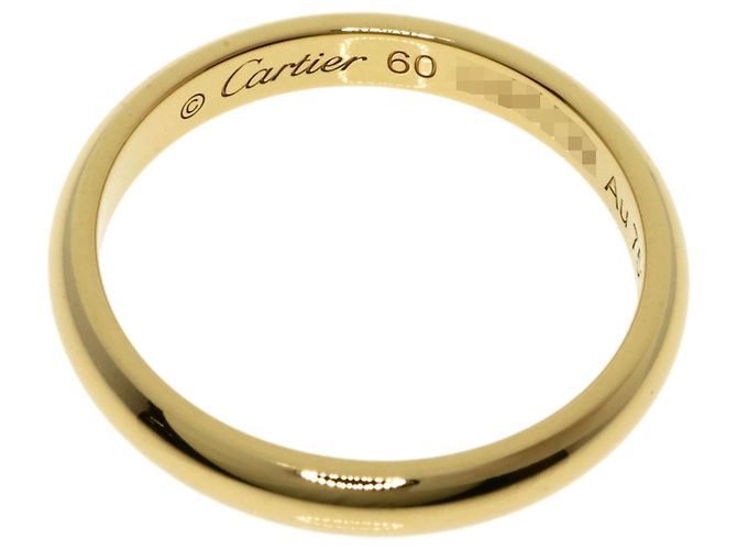 Fede nuziale in oro giallo 18K per donna Cartier - vista 4