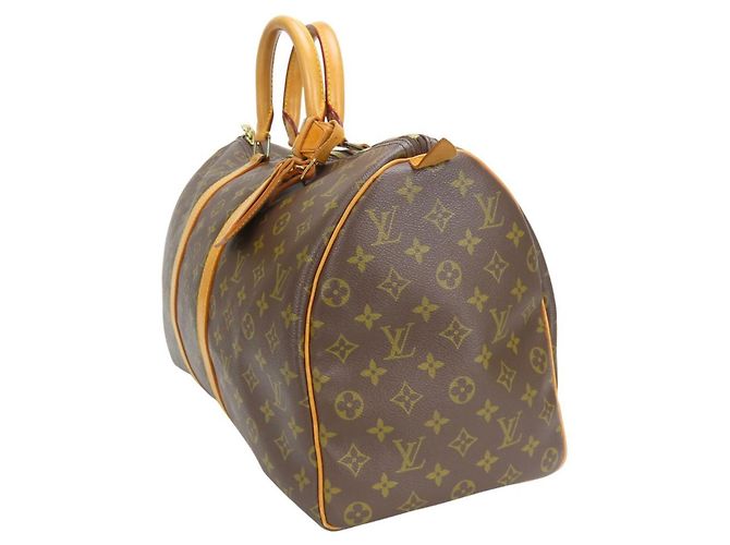 Bolso Boston Keepall 45 Monograma Louis Vuitton Castaño - vista 3