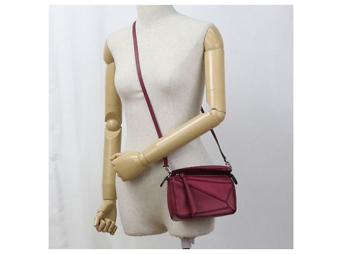 Borsa a mano Loewe Puzzle Mini Rosso - vista 8