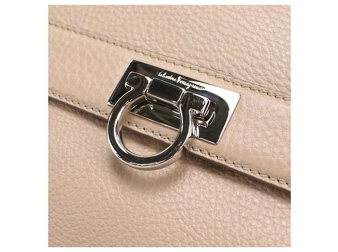 Sac à épaule en cuir rose Salvatore Ferragamo - vue 4