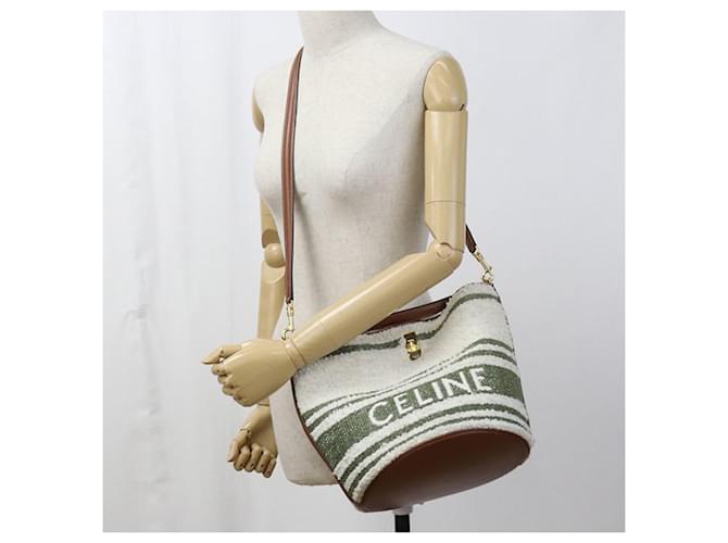 Céline Celine 2-Wege Eimer Tasche Weiß - Ansicht 10