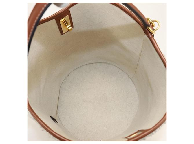 Céline Celine 2-Wege Eimer Tasche Weiß - Ansicht 3
