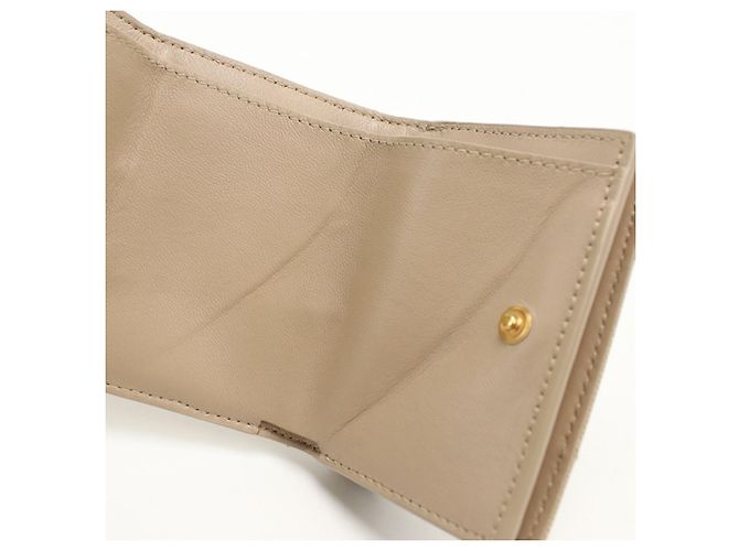 Billetera plegable SAINT LAURENT Beige - vista 5