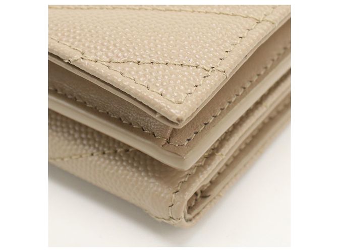 Billetera plegable SAINT LAURENT Beige - vista 7