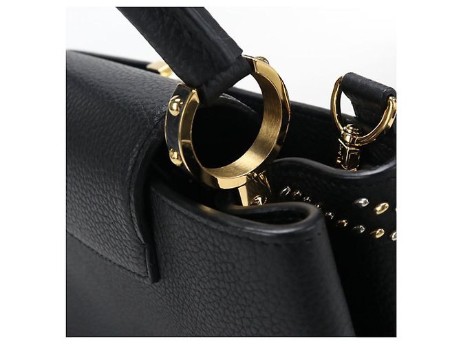 Louis Vuitton Capucines PM Handtasche Schwarz - Ansicht 5
