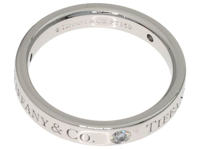 Anillo de diamante de banda plana Tiffany & Co. - vista 4