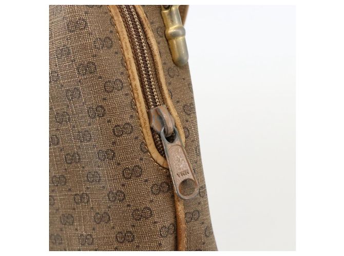 Gucci Borsa a Spalla Micro GG Supreme PVC Beige Oro 07 37 4916 Auth YKZ1534 D'oro - vista 14