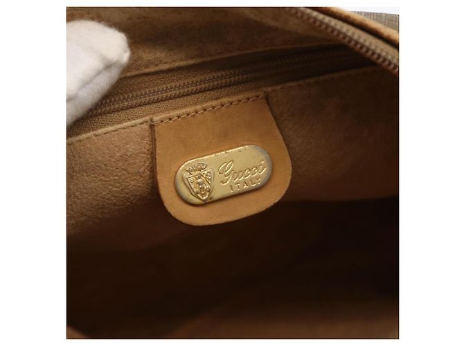Gucci Borsa a Spalla Micro GG Supreme PVC Beige Oro 07 37 4916 Auth YKZ1534 D'oro - vista 15