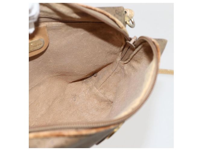 Gucci Borsa a Spalla Micro GG Supreme PVC Beige Oro 07 37 4916 Auth YKZ1534 D'oro - vista 17