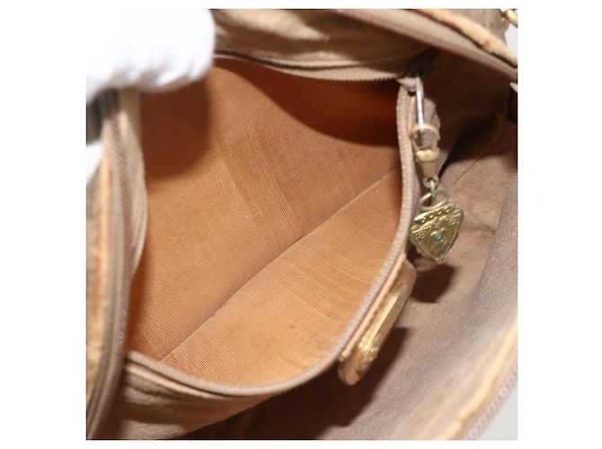 Gucci Borsa a Spalla Micro GG Supreme PVC Beige Oro 07 37 4916 Auth YKZ1534 D'oro - vista 20