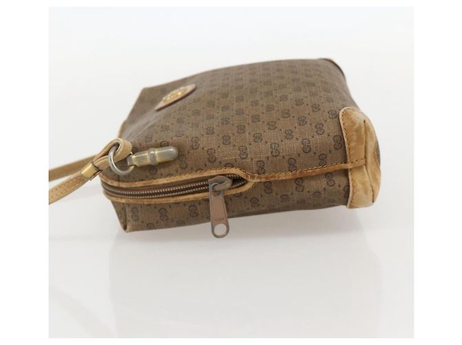 Gucci Borsa a Spalla Micro GG Supreme PVC Beige Oro 07 37 4916 Auth YKZ1534 D'oro - vista 4