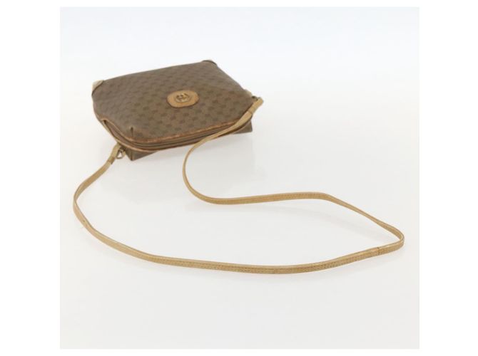 Gucci Borsa a Spalla Micro GG Supreme PVC Beige Oro 07 37 4916 Auth YKZ1534 D'oro - vista 7