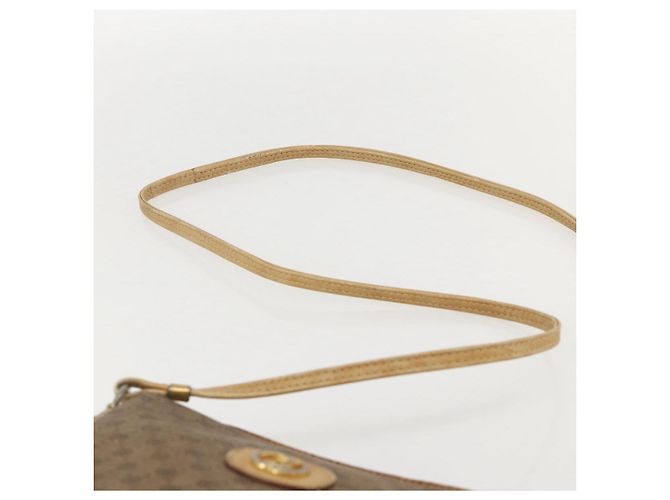 Gucci Borsa a Spalla Micro GG Supreme PVC Beige Oro 07 37 4916 Auth YKZ1534 D'oro - vista 8
