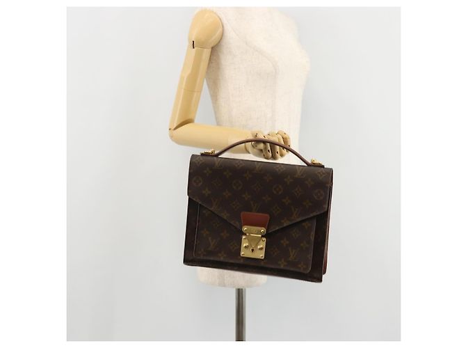 LOUIS VUITTON Monograma Monceau 28 Bolsa M51185 LV Auth 175824 - vista 27