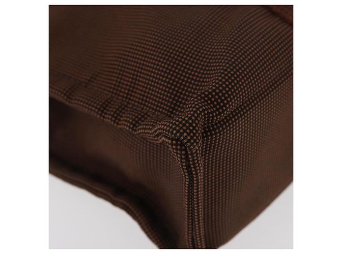 Hermès HERMES Borsa a Mano Her Line PM Tela Marrone Argento Auth 175534 - vista 11