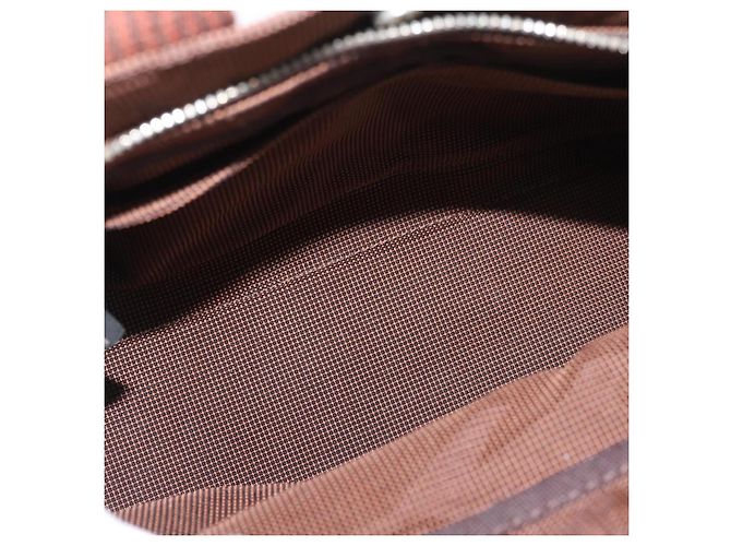 Hermès HERMES Borsa a Mano Her Line PM Tela Marrone Argento Auth 175534 - vista 17