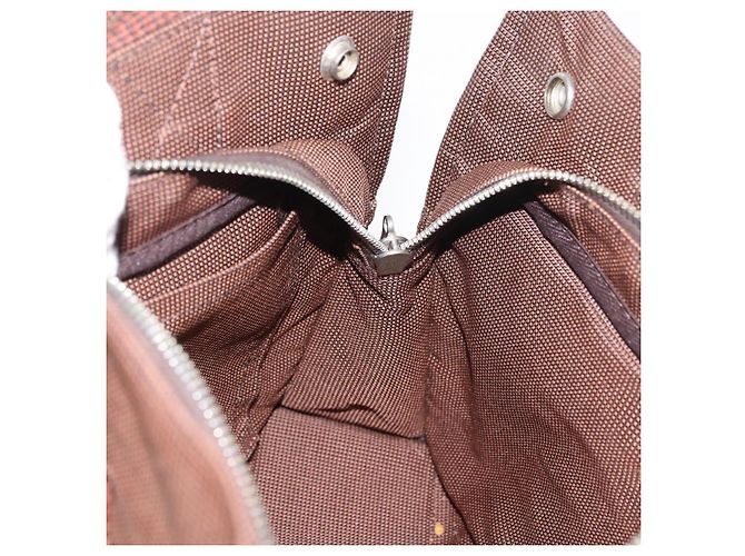 Hermès HERMES Borsa a Mano Her Line PM Tela Marrone Argento Auth 175534 - vista 18