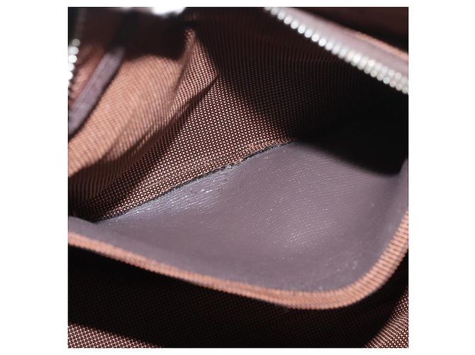 Hermès HERMES Borsa a Mano Her Line PM Tela Marrone Argento Auth 175534 - vista 20