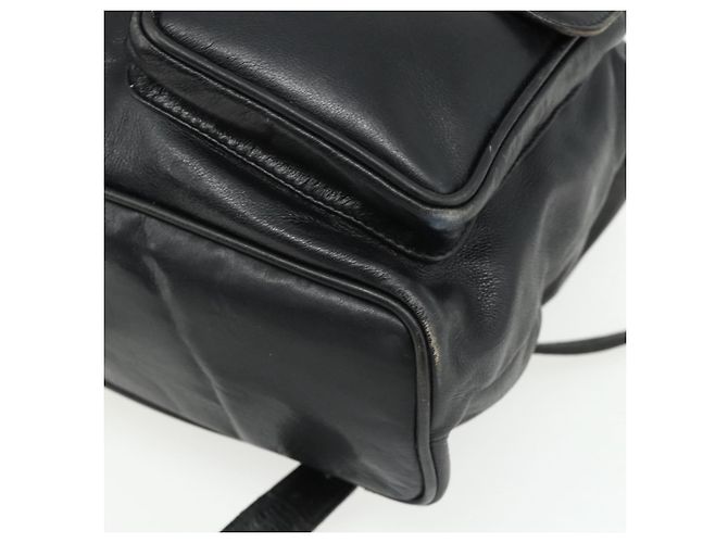 Zaino in Pelle Gucci Bamboo Nero Oro 003 1998 0016 Auth 176041 - vista 12