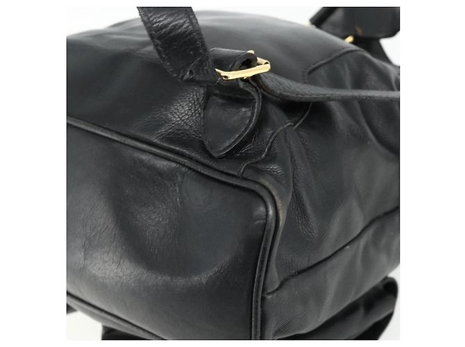 Zaino in Pelle Gucci Bamboo Nero Oro 003 1998 0016 Auth 176041 - vista 14