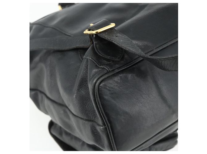 Zaino in Pelle Gucci Bamboo Nero Oro 003 1998 0016 Auth 176041 - vista 15