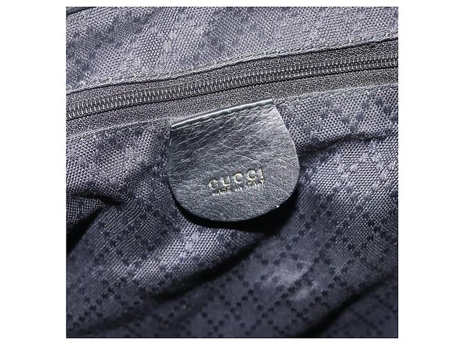 Zaino in Pelle Gucci Bamboo Nero Oro 003 1998 0016 Auth 176041 - vista 18