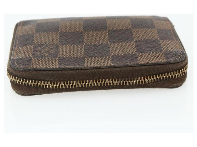 Portafoglio Monogram Damier Ebene 3 pezzi LOUIS VUITTON Auth 176526 Monogramma - vista 19