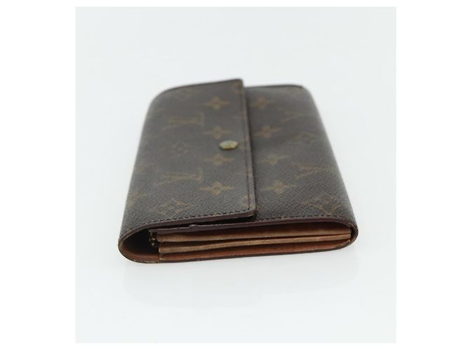Portafoglio Monogram Damier Ebene 3 pezzi LOUIS VUITTON Auth 176526 Monogramma - vista 4