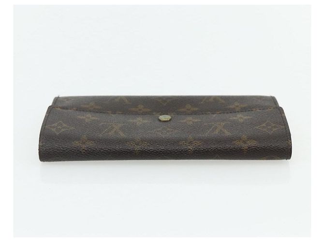 Portafoglio Monogram Damier Ebene 3 pezzi LOUIS VUITTON Auth 176526 Monogramma - vista 5