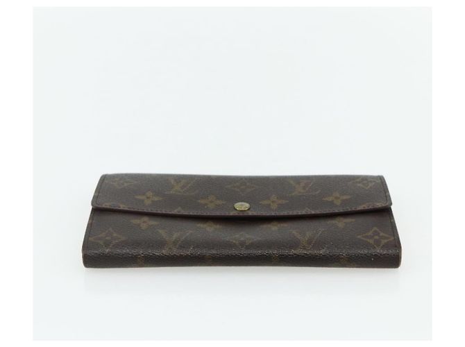 Portafoglio Monogram Damier Ebene 3 pezzi LOUIS VUITTON Auth 176526 Monogramma - vista 6