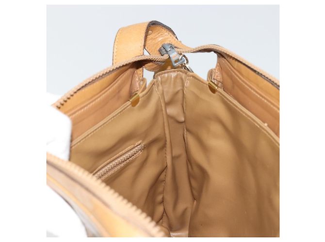 16 Céline Borsa a Spalla in Tela Macadam CELINE PVC Beige Oro Auth YKZ1105 D'oro - vista 18
