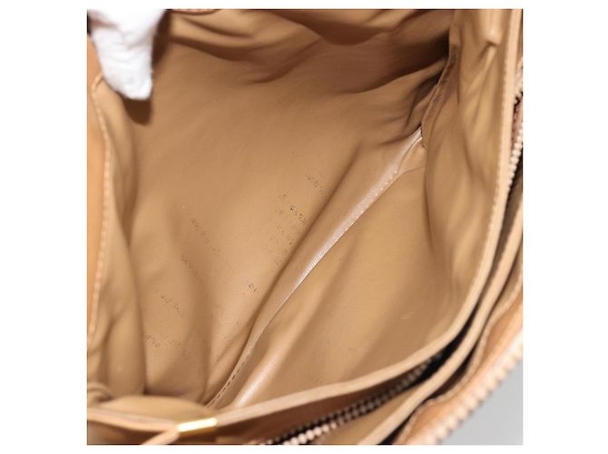 16 Céline Borsa a Spalla in Tela Macadam CELINE PVC Beige Oro Auth YKZ1105 D'oro - vista 22