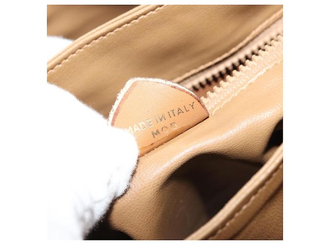 16 Céline Borsa a Spalla in Tela Macadam CELINE PVC Beige Oro Auth YKZ1105 D'oro - vista 23
