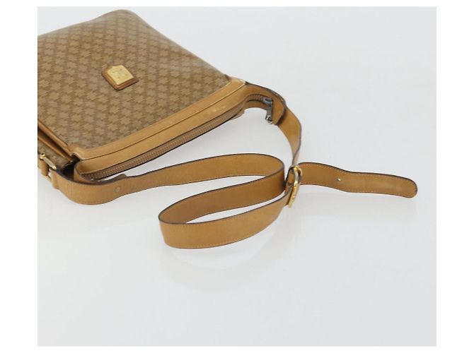 16 Céline Borsa a Spalla in Tela Macadam CELINE PVC Beige Oro Auth YKZ1105 D'oro - vista 7