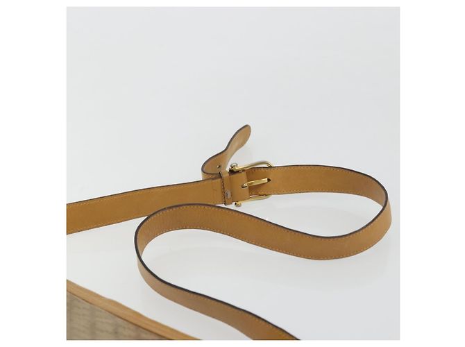 16 Céline Borsa a Spalla in Tela Macadam CELINE PVC Beige Oro Auth YKZ1105 D'oro - vista 8