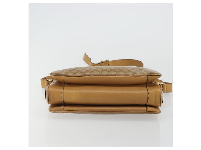 16 Céline Borsa a Spalla in Tela Macadam CELINE PVC Beige Oro Auth YKZ1105 D'oro - vista 9