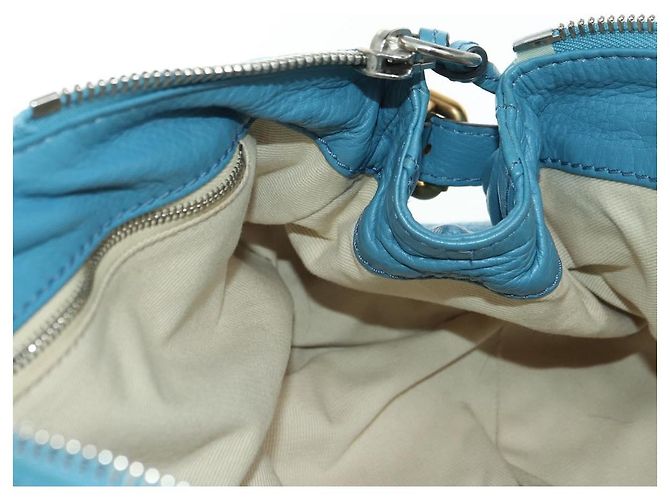 Chloé Borsa a mano Chloe Paddington in pelle blu oro argento autentica YKZ1547SAM D'oro - vista 19