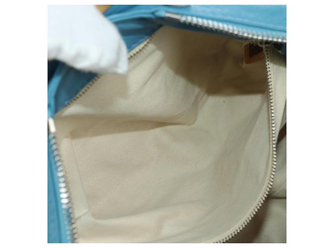 Chloé Borsa a mano Chloe Paddington in pelle blu oro argento autentica YKZ1547SAM D'oro - vista 22