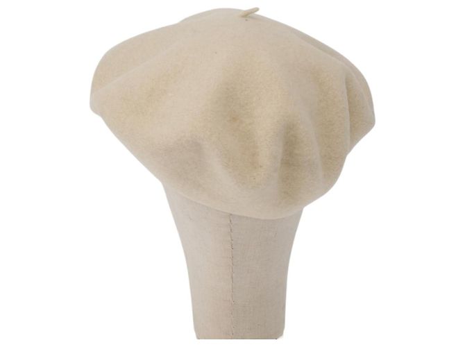 Cappello in Lana Avorio CC Auth 176523A di CHANEL Crudo - vista 3