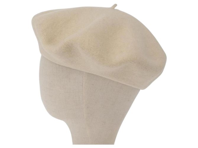 Cappello in Lana Avorio CC Auth 176523A di CHANEL Crudo - vista 5