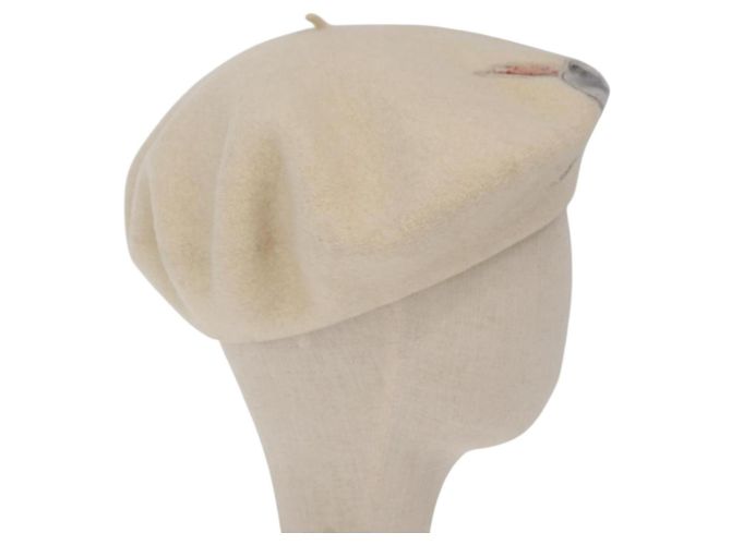 Cappello in Lana Avorio CC Auth 176523A di CHANEL Crudo - vista 6