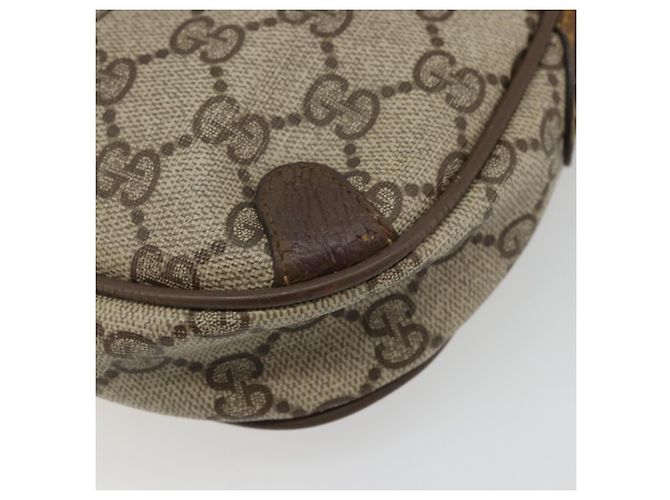 Borsa Sherry Line GG Supreme Web di GUCCI in PVC beige e oro 89 02 066 Auth BA12034 D'oro - vista 12