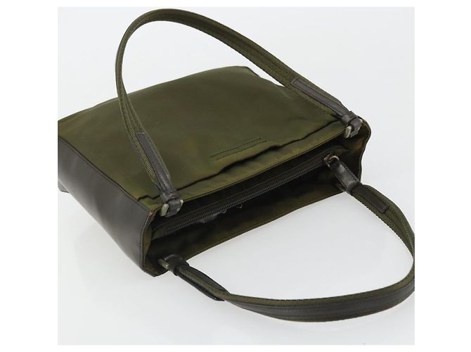 PRADA Handtasche Nylon Khaki Silber Authentisch 175268 - Ansicht 6