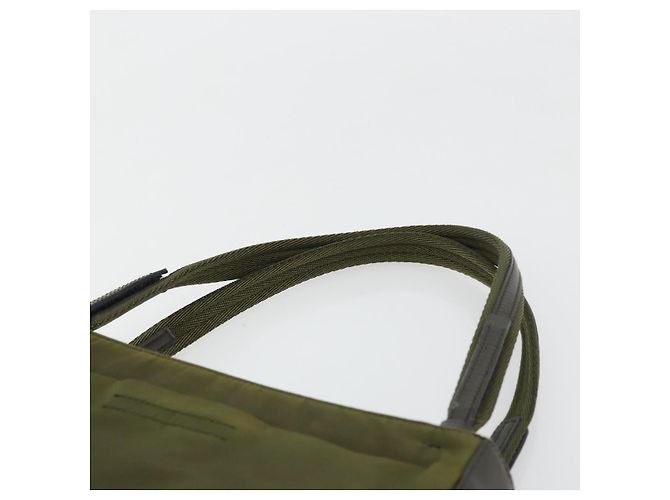 PRADA Handtasche Nylon Khaki Silber Authentisch 175268 - Ansicht 8
