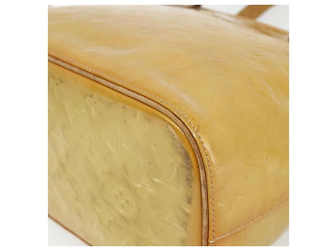 LOUIS VUITTON Borsa a Mano Houston Monogram Vernis Beige M91004 LV Auth ti3835 - vista 10