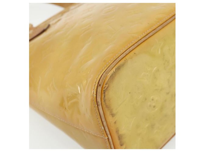 LOUIS VUITTON Borsa a Mano Houston Monogram Vernis Beige M91004 LV Auth ti3835 - vista 11